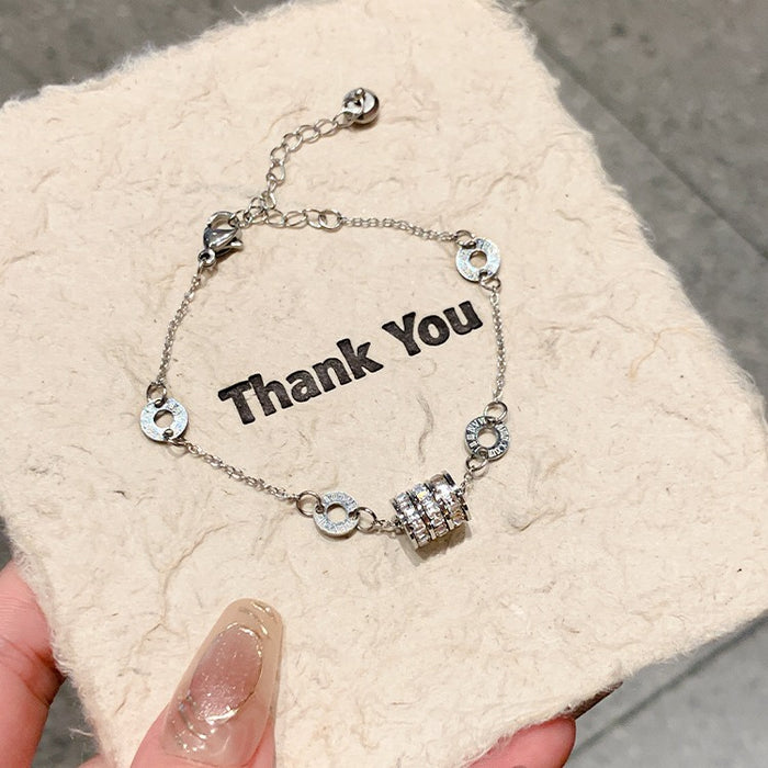 Wholesale Titanium steel stainless steel bracelet with high-end feel, fashionable and creative, exquisite new bracelet accessories