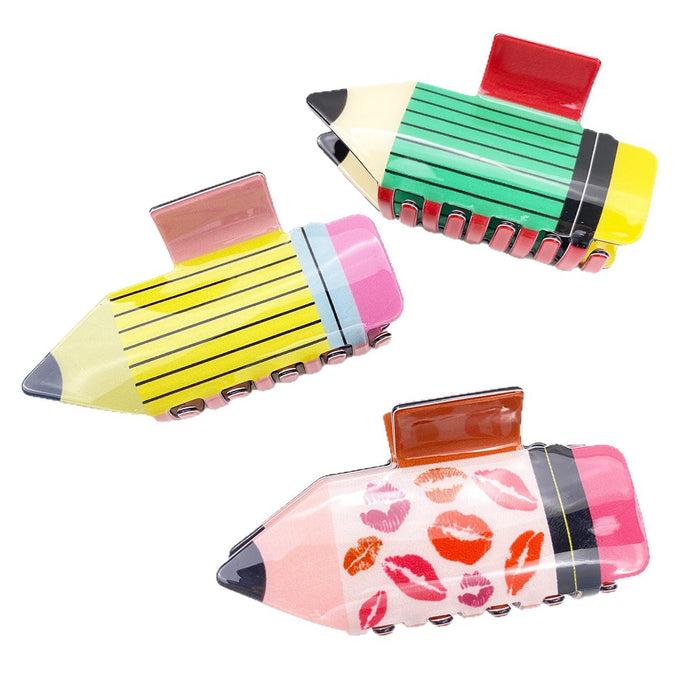 Wholesale Pencil Color Puzzle Hair Clip