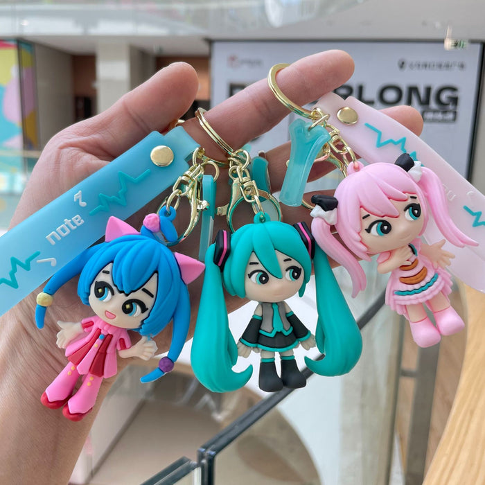 Wholesale Keychain cartoon pendant backpack ornament cute doll car keychain