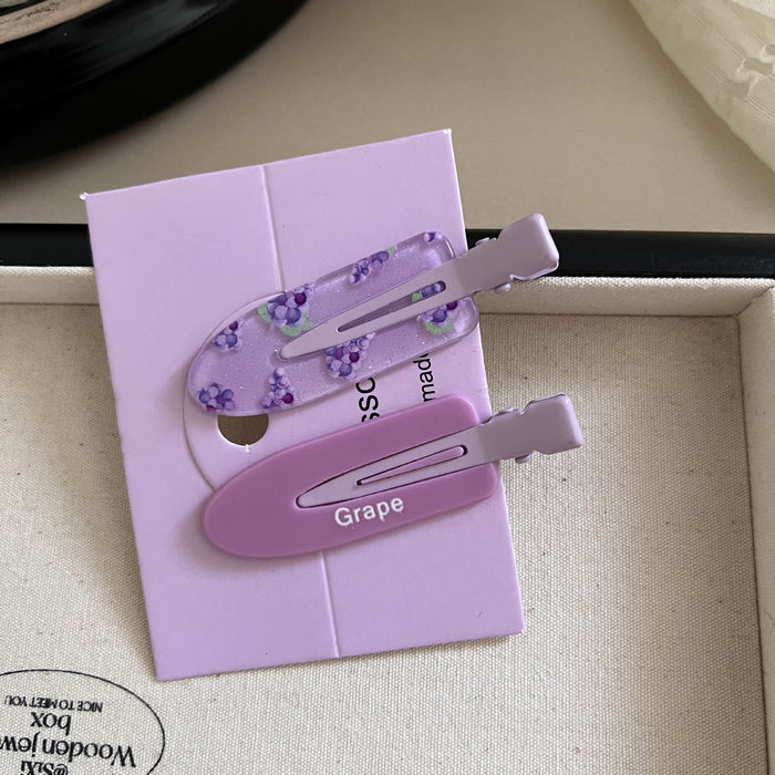 Wholesale 2 plaid hair clips, cute makeup clips, no trace clips, hair accessories