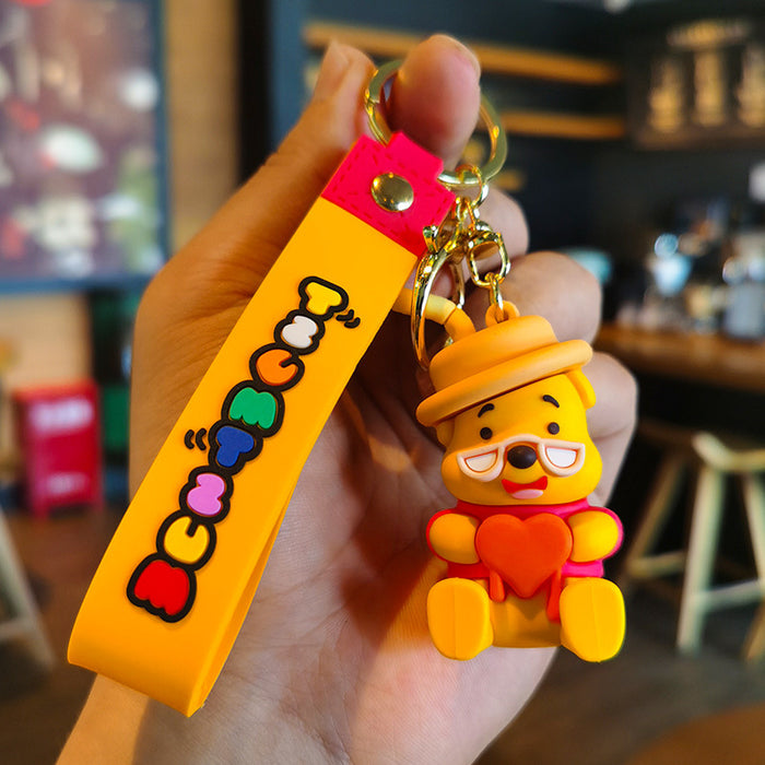 Wholesale Rubber Cartoon Doll Three-dimensional Keychain JDC-KC-Tingm121