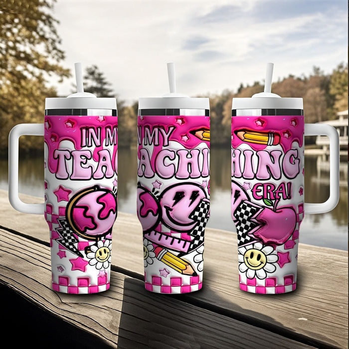 Wholesale Tumbler Cute Cartoon Pattern 40OZ Stainless Steel Car Ice Bullies Cup