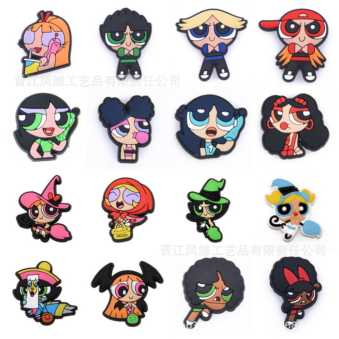 Wholesale 50pcs Cute cartoon Shoes Charms