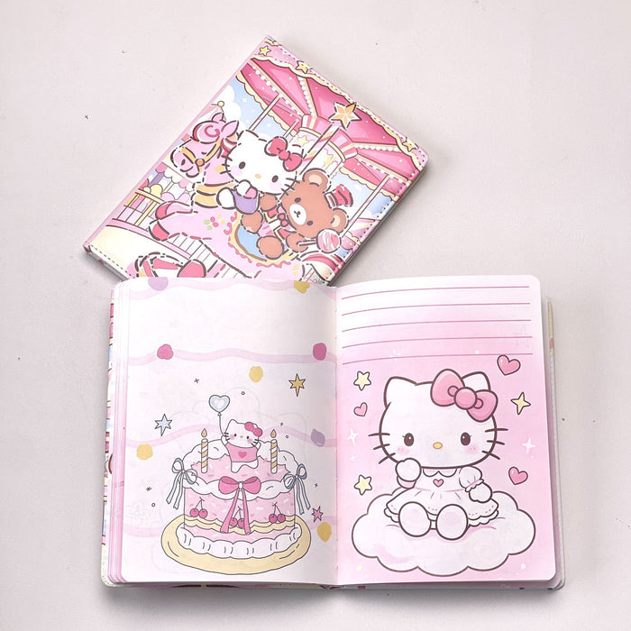 Wholesale Cartoon Kawaii PU Leather A5 Notebook with Gold Foil Print 100 Sheets Cute Cat Design