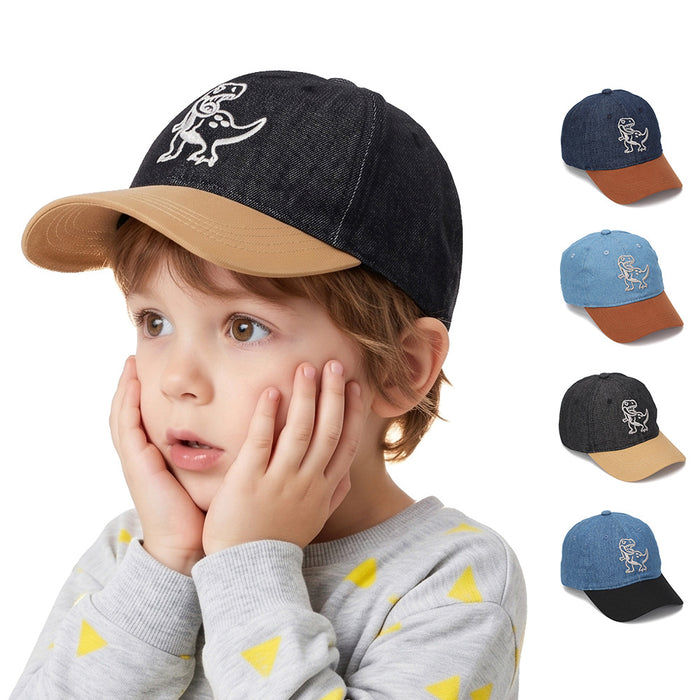 Wholesale Trendy Kids Dinosaur Embroidery Baseball Cap Sun Hat for Outdoor Casual