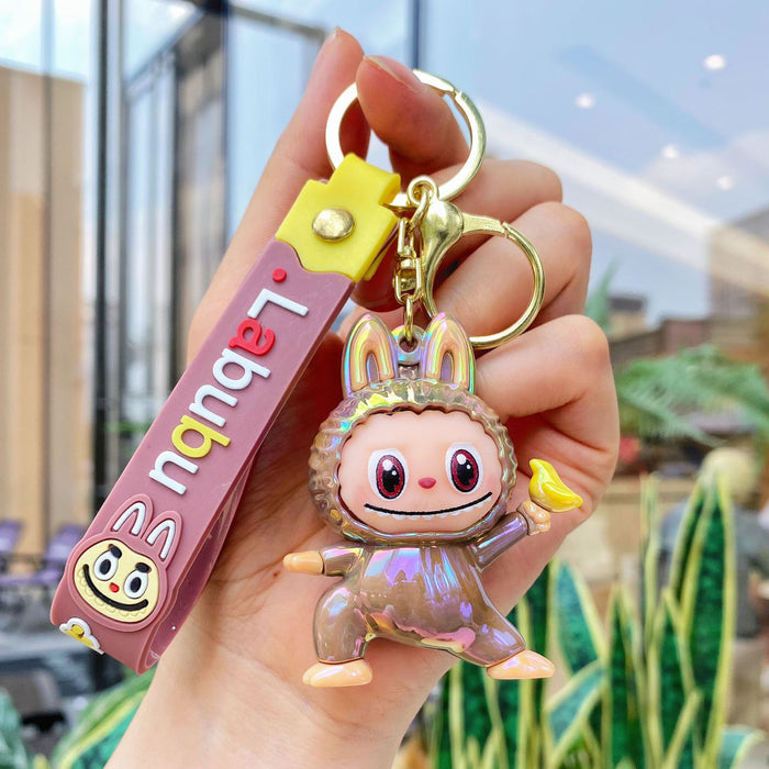 Wholesale Electroplated iridescent sheep keychain