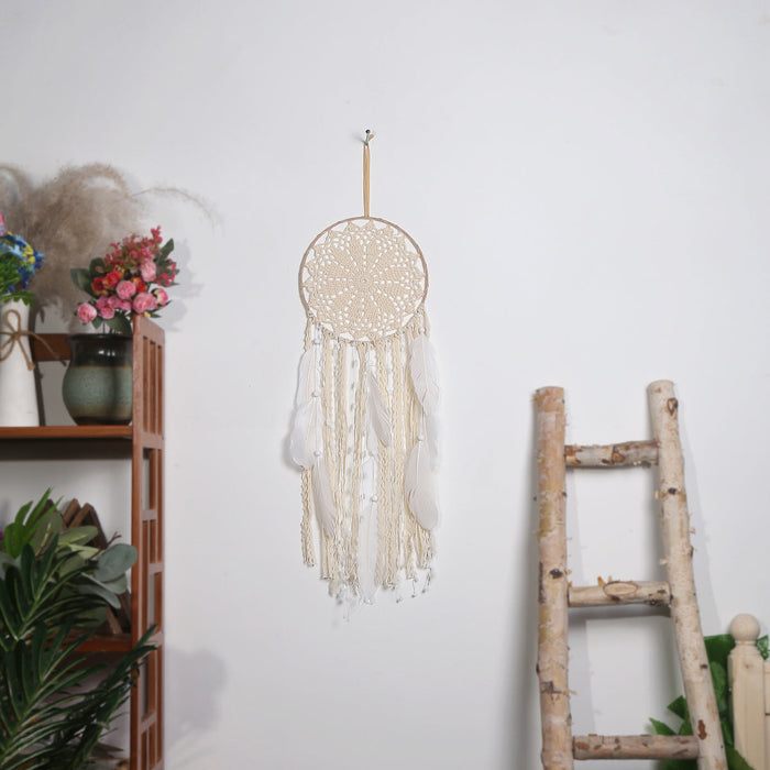 Wholesale Single Ring Dream Catcher Wall Decor JDC-DC-mengs003