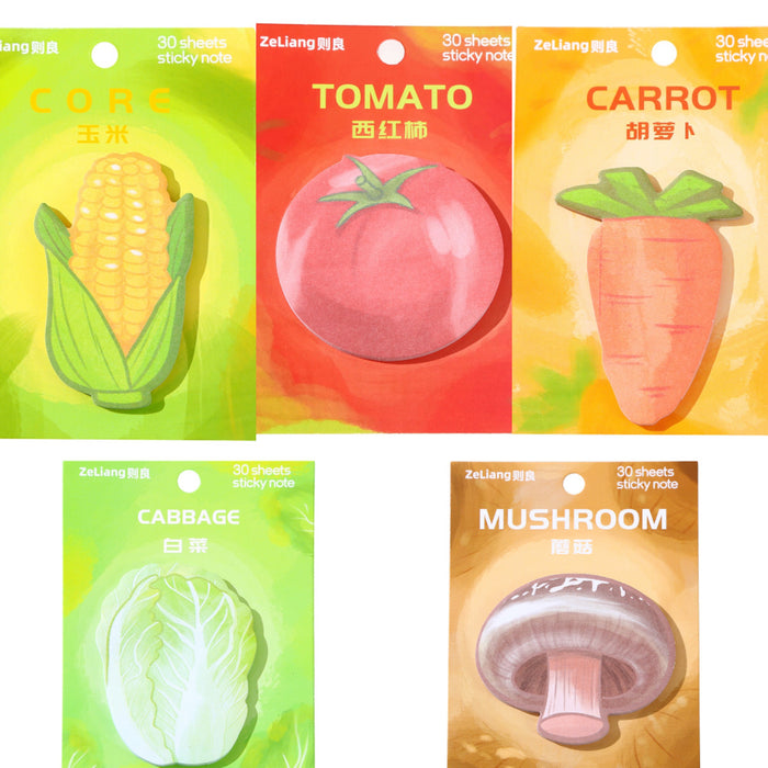 Wholesale Creative Cartoon Cute Vegetable Sticky Notes