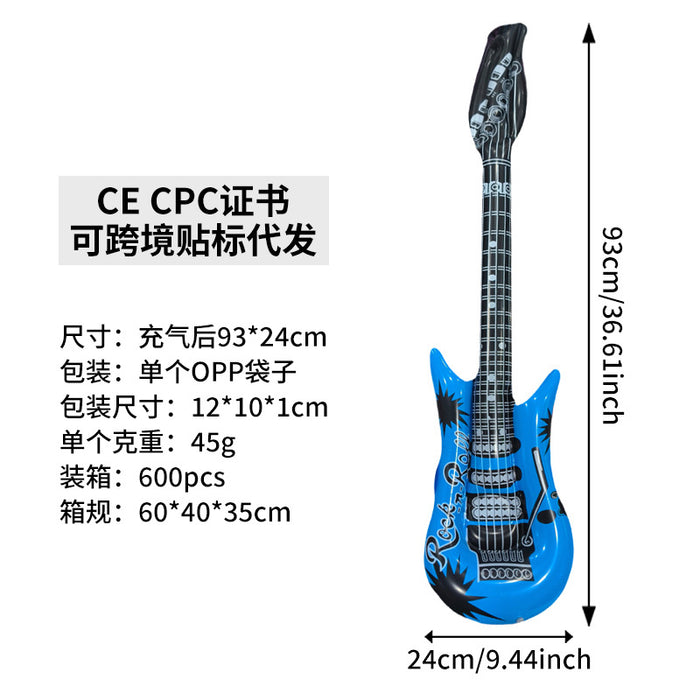 Wholesale 10Pcs inflatable toys inflatable guitar bar party activities stage props inflatable musical instrument