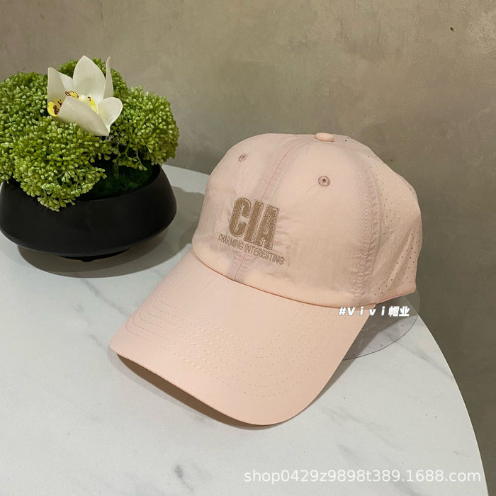 Wholesale Casual thin embroidered letter baseball cap street fashion big head circumference duck tongue cap wholesale