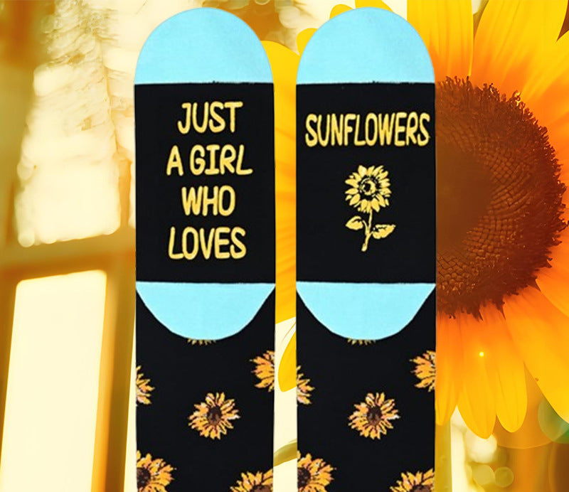 Wholesale Green Plant Series Jacquard Socks Cotton Mid-Tube Trendy Socks Cartoon Fun Floor Socks