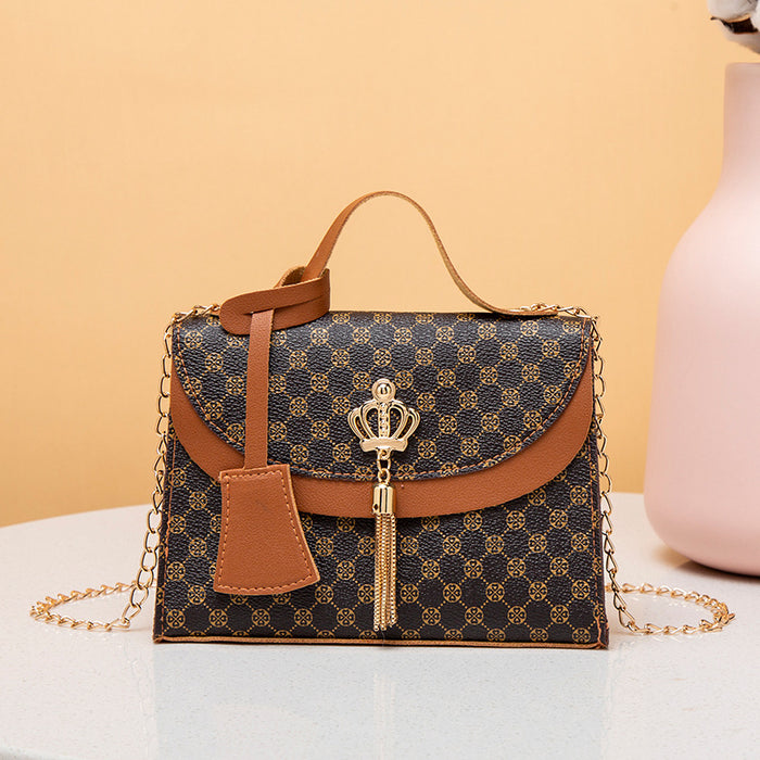 Wholesale Printed Handbags Popular Small Bags Fashionable Chain Crossbody Bags JDC-SD-XJ007