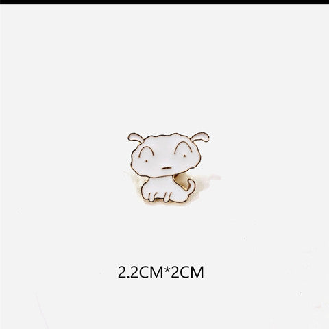 Wholesale Brooch, alloy badge, cute couple accessories, anti glare women's accessories around the perimeter