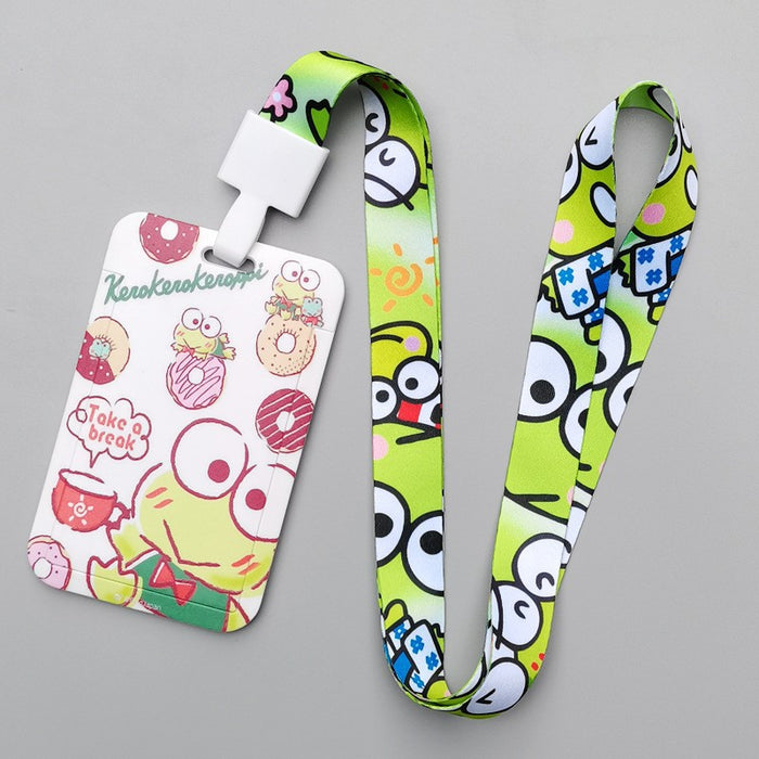 Wholesale Trendy Plastic Cartoon Card Holder With Lanyard Student ID Badge Gift