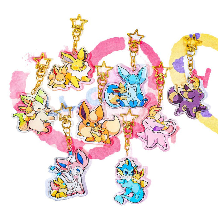 Wholesale Double-Sided Acrylic Peripheral Cute Cartoon Keychain Pendant
