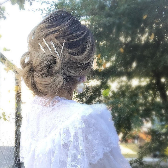 Wholesale Pearl Bangs Hairpin Simple Elegant Clip Sweet Hairpin Accessories Jewelry