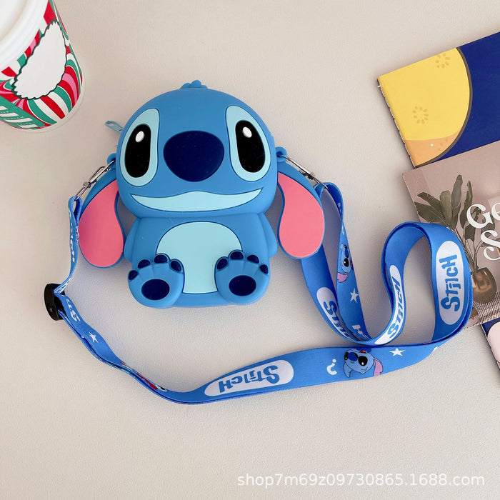 Wholesale Cartoon Children's Silicone Bag Fashion Shoulder Bag Toy Storage Earphone Bag Crossbody Bag