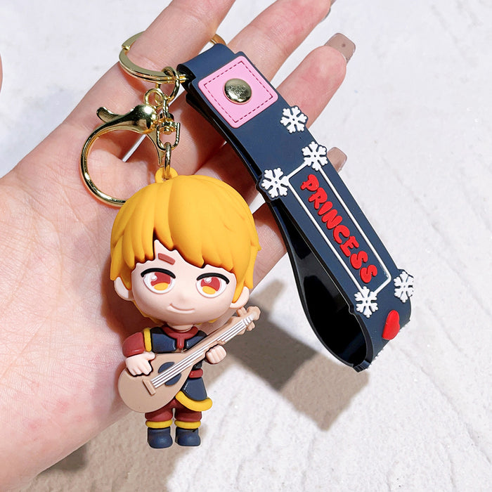 Wholesale Cartoon Silicone Doll Keychain JDC-KC-QiChao030