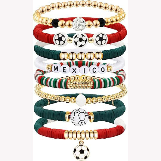 Wholesale 2pcs World Cup Bracelets from Various Countries