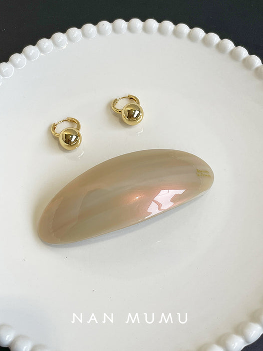 Wholesale Spring clip, high-end feeling, oval half tied hair, straight clip tied ponytail hair clip, headband