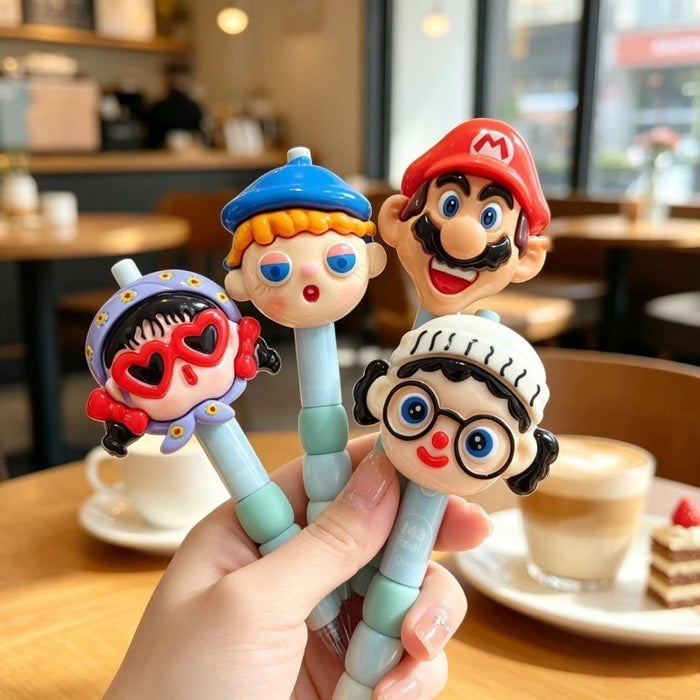 Wholesale Plastic Cute Cartoon Doll Pendant Pen 0. 5mm