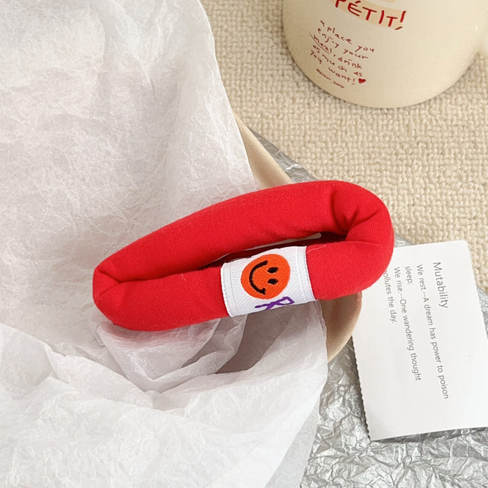 Wholesale Fabric Face Bangs Hair Clip for Women,  Cute Side Clip Hair Accessory Trendy Beige Design for Everyday Use