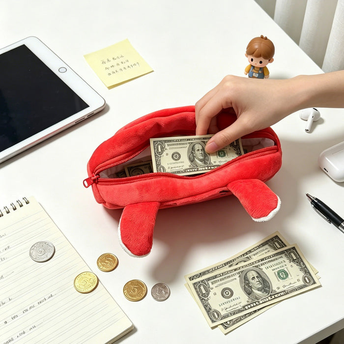 Wholesale 3pcs Crying Horse Plush Coin Purse Storage Bag