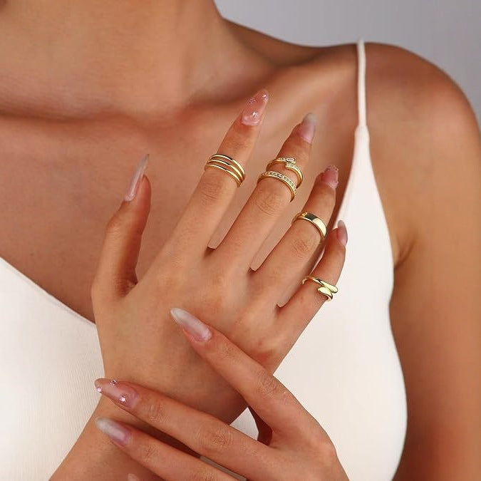 Wholesale Advanced copper plated real gold inlaid zircon open toe ring, niche versatile foot ring