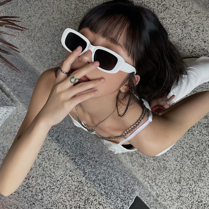 Wholesale Square Black Sunglasses Men's Glasses Women's Retro Sunglasses