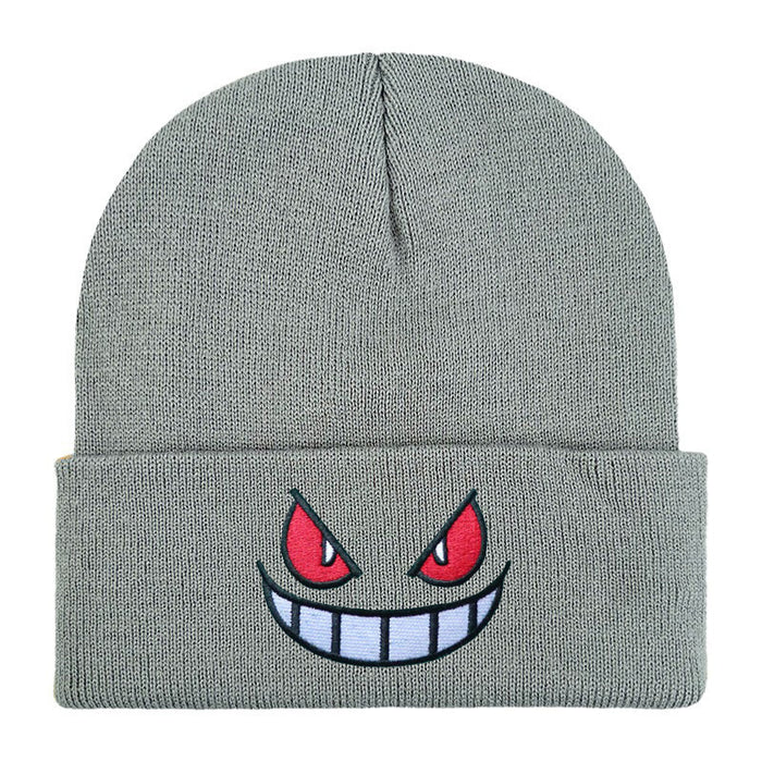 Wholesale Cartoon Acrylic Embroidery Autumn and Winter Wool Knitted Hat JDC-FH-Shengn001