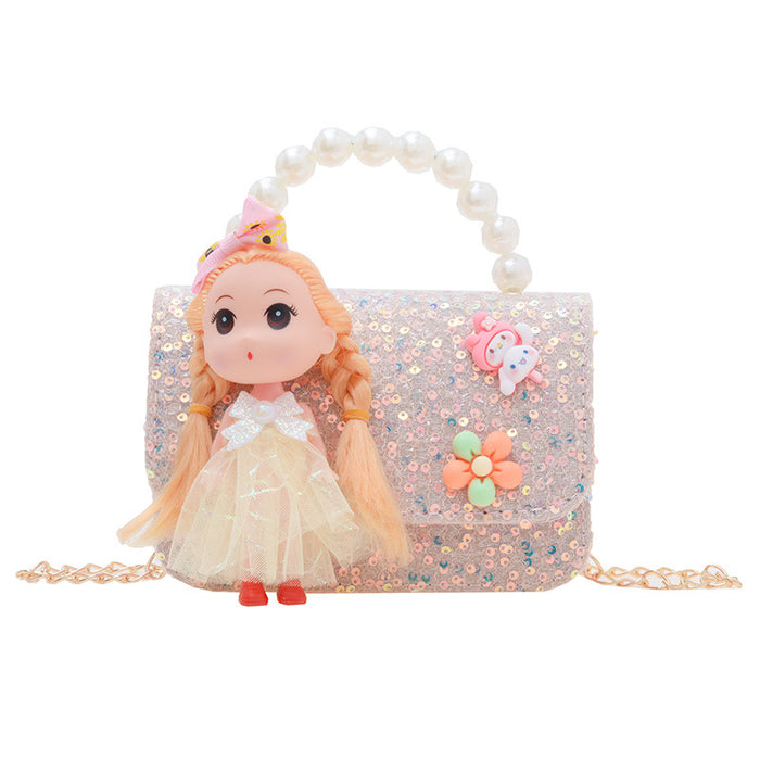Wholesale Children's Bags Pearl Handbags Shoulder Bags JDC-SD-GSAT002