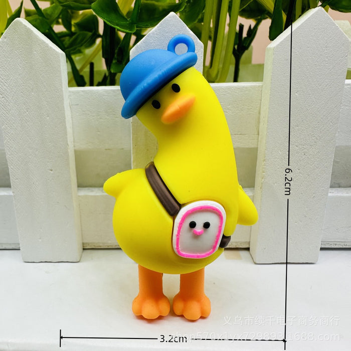 Wholesale Keychain Doll Accessories Bag Small Pendant Car Keychain DIY Soft Rubber