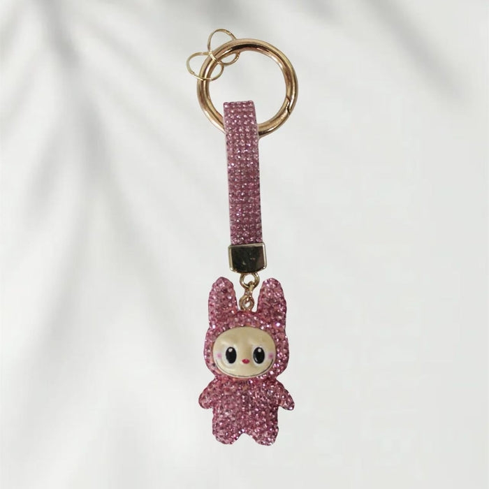 Wholesale Diamond-Encrusted Clay Doll, Bag, Mobile Phone Keychain Pendant Doll