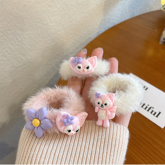 Wholesale Cute cartoon plush hair scrunchies