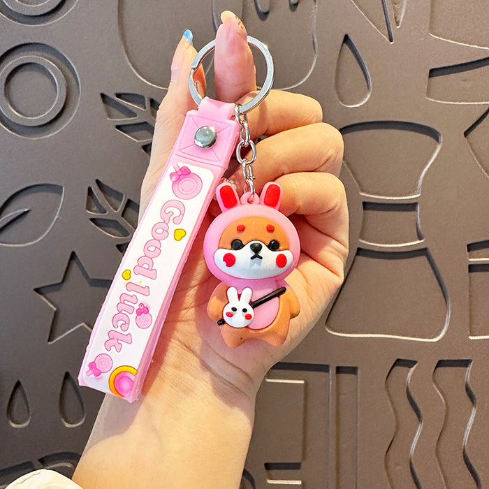 Wholesale   Cartoon Key Chain dog key chain pendant  school cute key chain