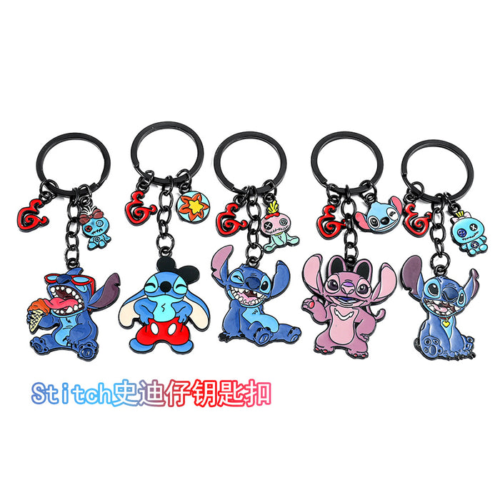 Wholesale Star Stitch Stitch Keychain Cartoon Stitch Doll Pendant Creative Couple Keychain JDC-KC-BS004