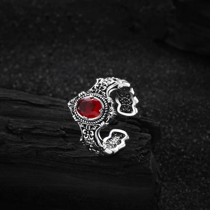 Wholesale Vintage Heavy Industry Zircon Ring, niche, high-end, light luxury, versatile, new handmade accessory