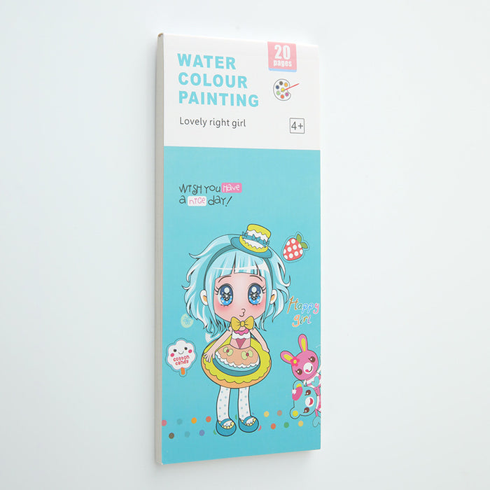 Wholesale 3-6 year-old children's watercolor graffiti painting book creative painting puzzle childhood baby coloring painting coloring book
