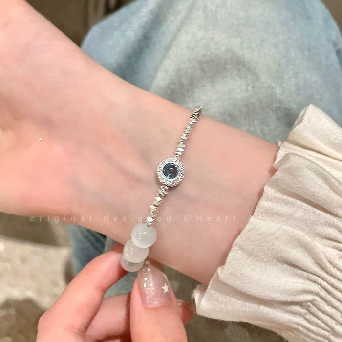 Wholesale Broken silver beaded bracelet with high-end feel and temperament