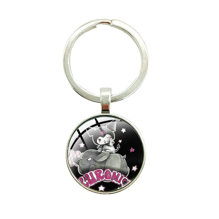 Wholesale Cartoon Time Gem Pendant Alloy Keychain JDC-KC-BinWei005