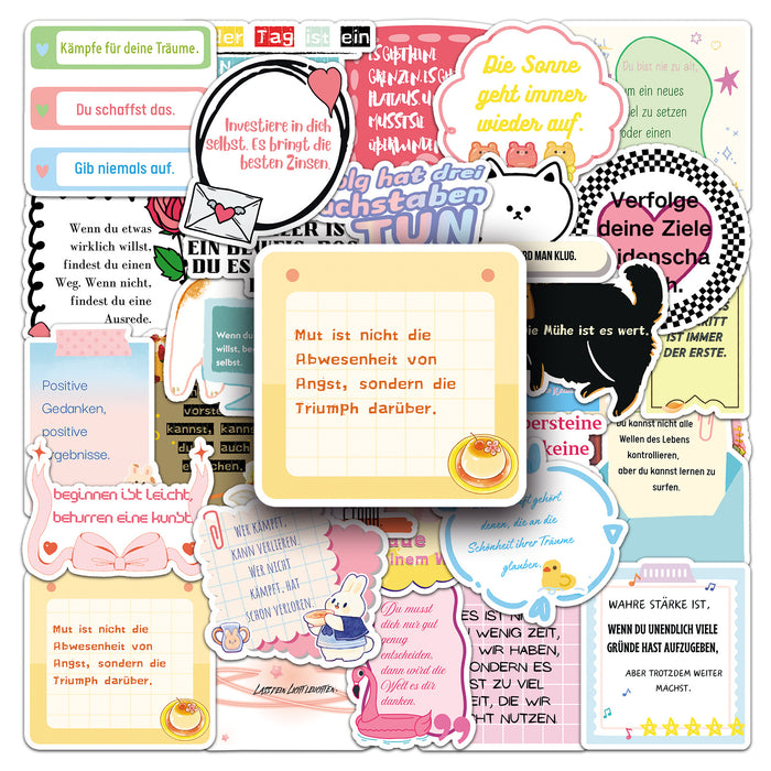 Wholesale 50pcs motivational positive words and phrases Stickers