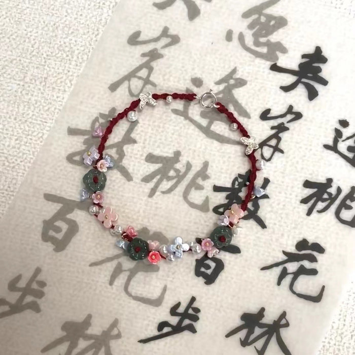 Wholesale Butterfly Weaving Hand Rope Simple Pearl Bracelet Personalized Versatile Handpiece