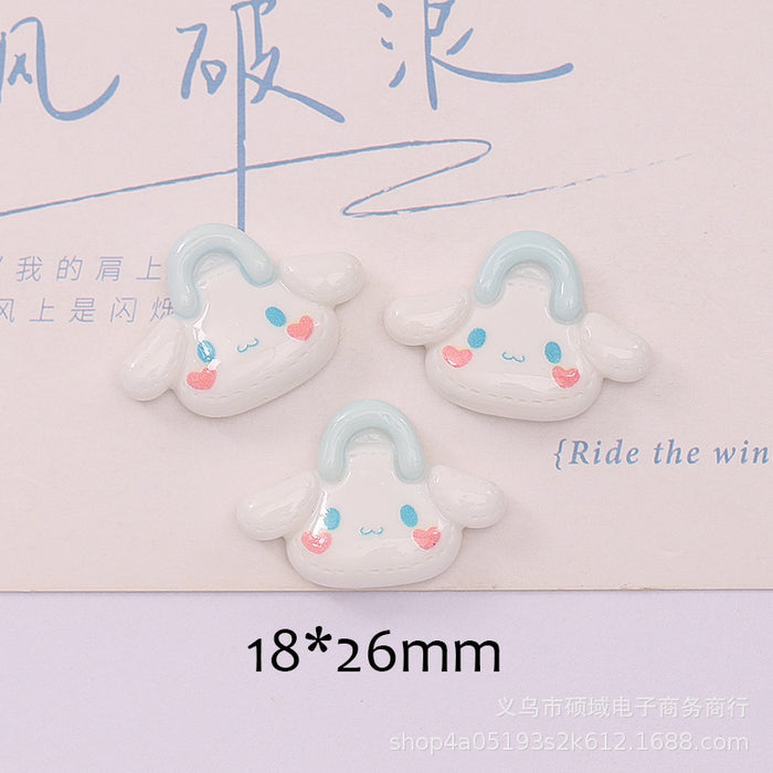 Wholesale Cartoon Puppy Cheese Cake  Cream Gel Hair Accessories Water Cup Sticker Resin Jewelry Accessories