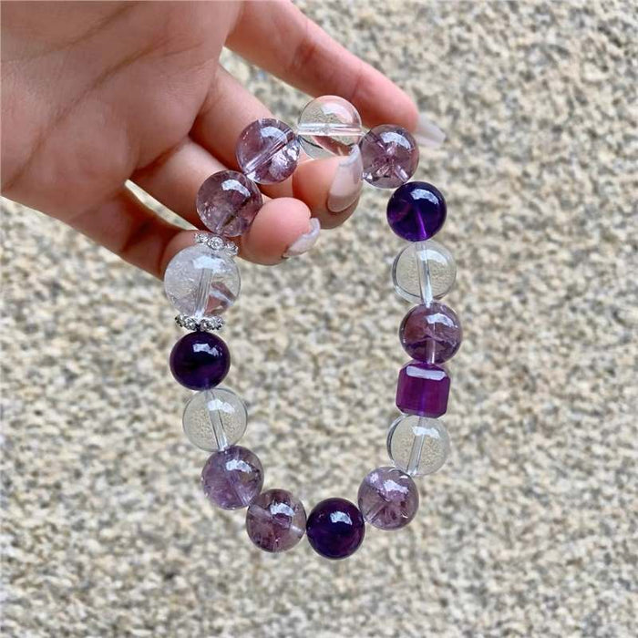 Wholesale Hand string natural bracelet amethyst bracelet