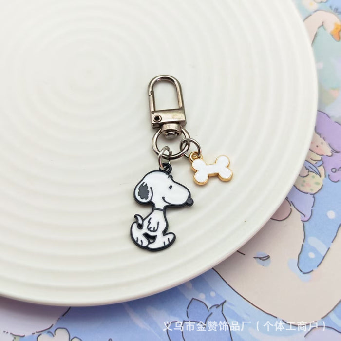 Wholesale Cute couple keychain cartoon pendant love earphone cover pendant small gift