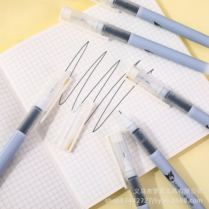 Wholesale  Direct Liquid Ball Pen Large Capacity Quick-drying Brush Pen Cute Student Test Pen