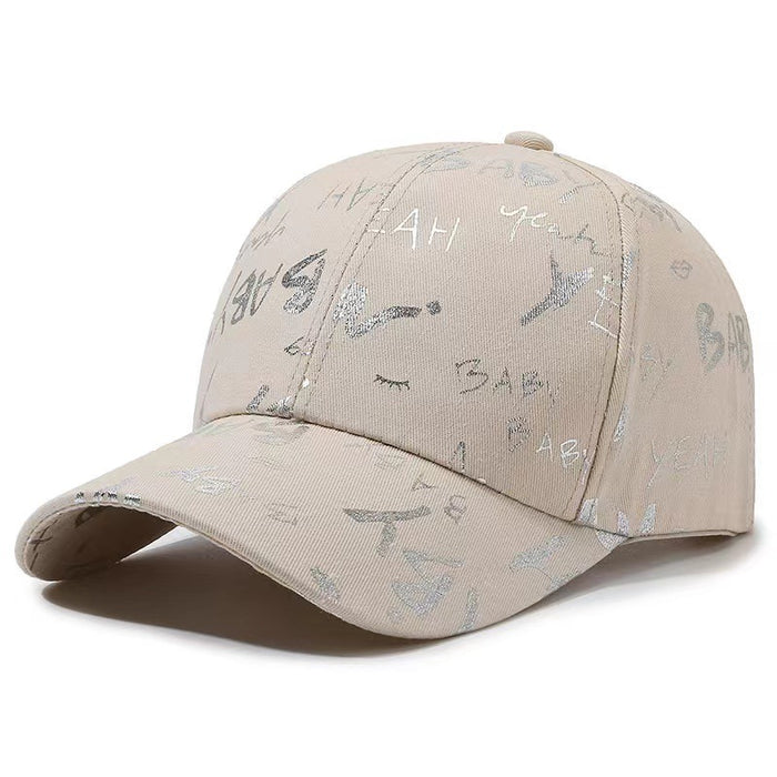 Wholesale Versatile baseball cap, letter printed duckbill cap, casual sports sun hat
