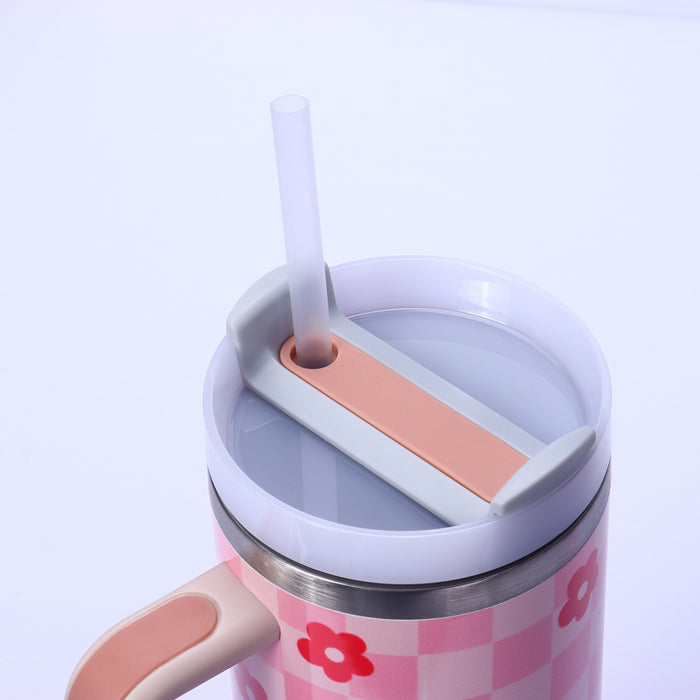 Wholesale 304 Stainless Steel 40oz Insulated Tumbler with Straw Portable Travel Cup MOQ≥2