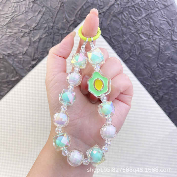 Wholesale Pixel style love bag accessories pendant mobile phone chain pendant beaded pendant