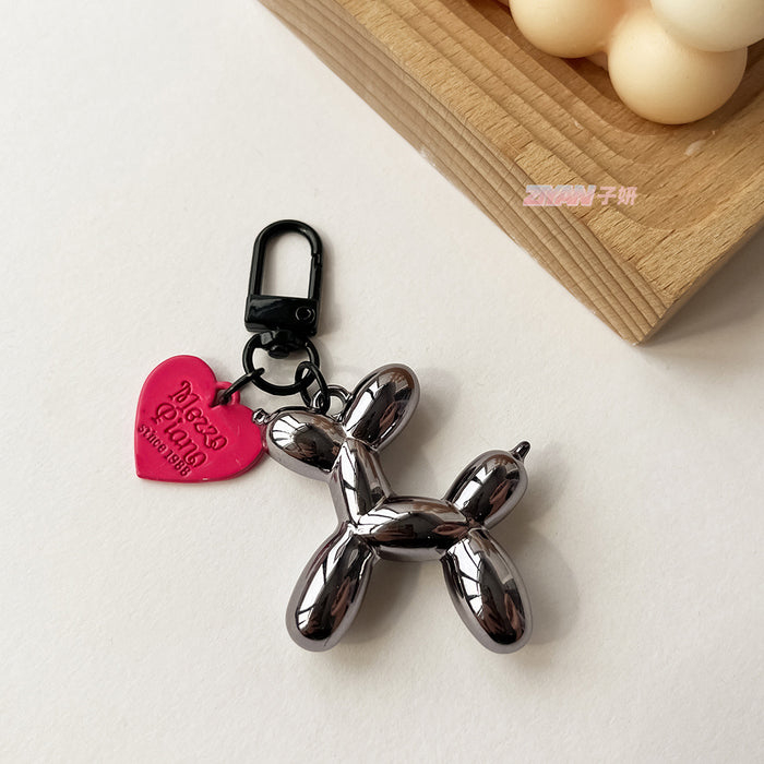 Wholesale Love Balloon Dog Keychain Couple Key Chain Women Hanging Ornaments